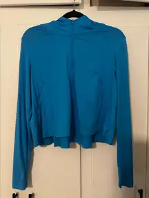 Blue Women's Zip Up Athletic Jacket Size S