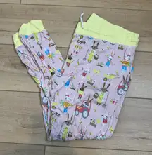 Women’s Little Sleepies Pink Easter Pajama Pants Size Large