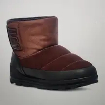 UGG CLASSIC KLAMATH MINI SUEDE TEXTILE WATERPROOF BURNT CEDAR SIZE 8