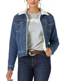 Denim Sherpa Lined Jacket