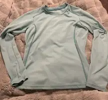 Turquoise long sleeve shirt