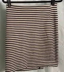 Talbots‎ pencil black and white horizontal stripe pencil skirt size 4P