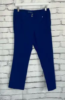 Nike Golf Dri-Fit Cropped Pants Women’s M Blue Stretch Activewear Performance