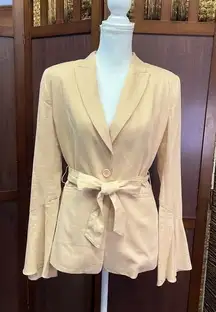 Free people‎ flared sleeve linen blazer size S. New!