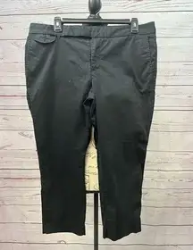 1435-Ralph Lauren size 10 black golf cropped pants