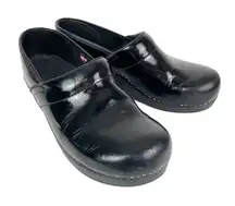 Sanita Woman's EU 42 US 11Black‎ Patent Leather Professional Clog Comfortable