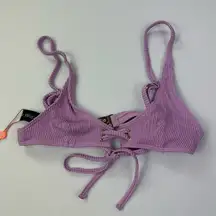 NWT Minkpink bikini top in lilac purple size XS