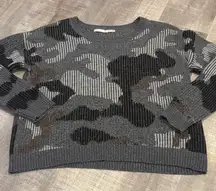one grey day grey camo sweater