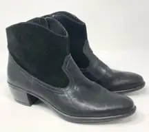 NEW Munro booties western style‎ black leather