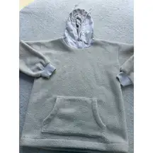 Madewell Quilted-Sleeve Hoodie Sweatshirt Size XXS