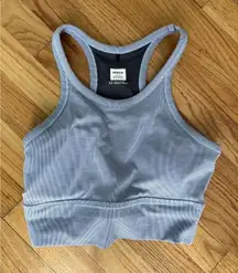 Prana Becksa Bralette Sports Bra Black Solid Blue Gray Sz XS