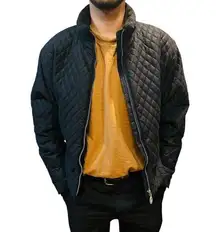 Obermeyer Women Black Quilted Ski Snowboard fitted Jacket winter coat size 8 VTG