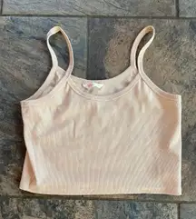Ribbed Crop Tank Top
