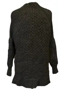 Anthropologie Small Bia Black Mock Neck Tunic Sweater Knit EUC Alpaca Blend
