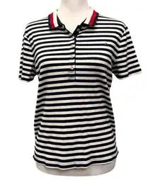 Tommy Hilfiger Navy Blue Striped Polo