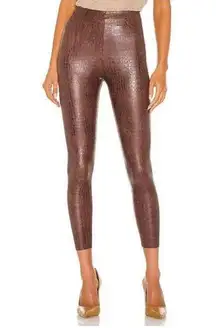 Commando Faux Leather Animal Legging High Rise Brown Croc Women’s Size S New