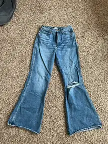 Distressed Flared Jeans