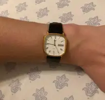 Women’s vintage gold plated 1980s-90s made/ assembled in France JAZ Paris Watch!