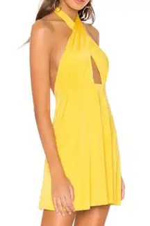 NBD X Naven Grace Yellow Halter Dress