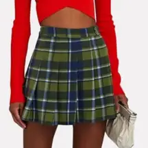 We Wore What plaid pleated tennis skort