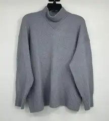 Everlane Gray Wool Yak Hair Mockneck Pullover Sweater Size Medium M