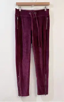 Free People Movement Maroon Corduroy Ankle Zip Pants Size XS