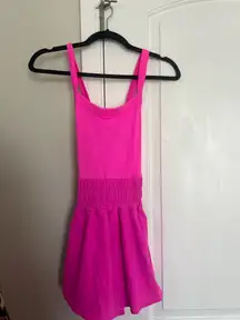 hot pink skort romper