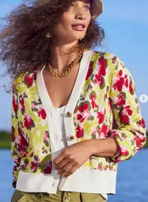 Cabi Garden Party Cardigan Sweater Style 6450 Size M