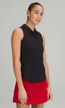 Lululemon Black Quick-Drying Sleeveless Polo Tank Top Shirt