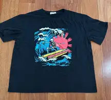 ROMWE over size Skeleton Surfer T-Shirt size S