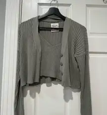 Abercrombie & Fitch Light green Knit sweater set