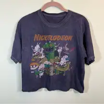 ✨ Nickelodeon Women’s Purple Character Crop Top Small