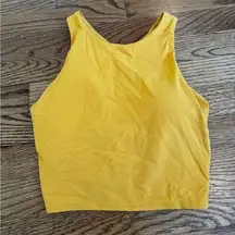 Athleta Concious Crop Bra Size Small in Yellow
