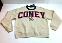 Coney Island Picnic Theater Company Graphic Sweatshirt Womens Small NEW *FLAWED‎