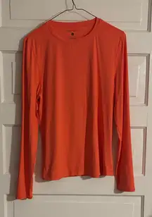 Jantzen Vibrant Orange/Coral Long Sleeve Top
