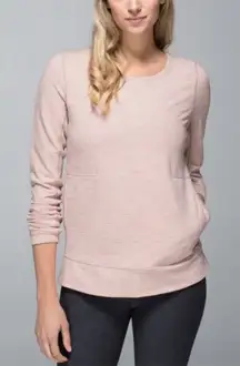 Lululemon Exhalation Pullover II Women's Size 8 Mojave Magenta Long Sleeve Yoga