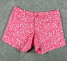 lilly pulitzer cosmic pink party favors callahan shorts size 2