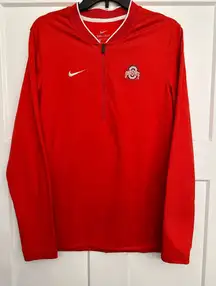 Women’s Nike Dri Fit Ohio State Buckeyes Quarter Zip Pullover Jacket Size Small