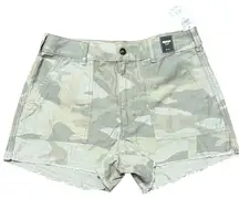 Abercrombie & Fitch Women’s Annie High Rise Shorts Green Camouflage Size 29/8