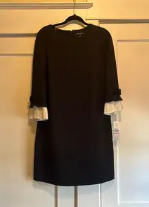 | NWT Little Black Dress w/ White Cuff Accents Size 10