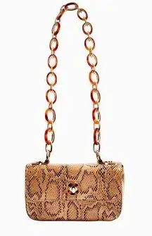 Topshop Cyprus snake print shoulder bag