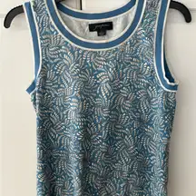 Josephine Woman Size‎ S Sleeveless Blouse Silk Blend Knit Stretch Office