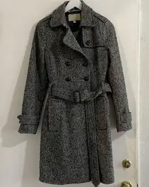 Double Breasted Wool Trench Coat