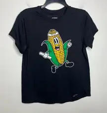 Brooks running corn graphic tee black womens size large‎ casual lightweight