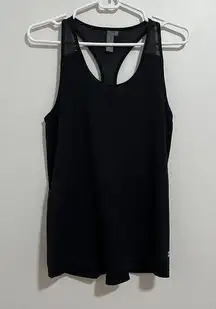 Sweaty Betty Black Mesh Back Racerback Tank Top Size XS