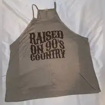 90's Country Bella Canvas Beige Tank Top Size Large