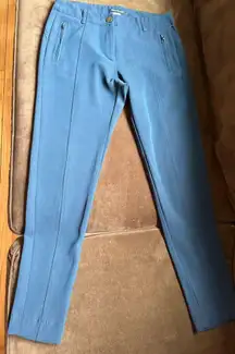 Penny black Blue Skinny Dress Pants With Zipper Pockets SZ 6