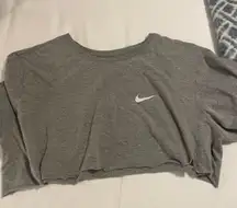 Grey  Cropped Tee