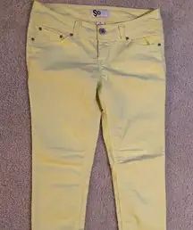 Light Buttercup yellow fun boho jeans