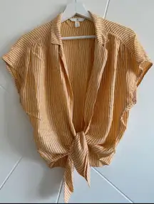 H&M Button Down Striped Top